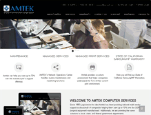 Tablet Screenshot of amtek.net