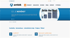 Desktop Screenshot of amtek.cz