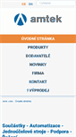 Mobile Screenshot of amtek.cz