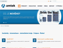 Tablet Screenshot of amtek.cz