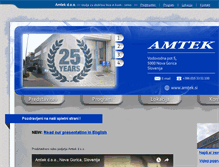 Tablet Screenshot of amtek.si